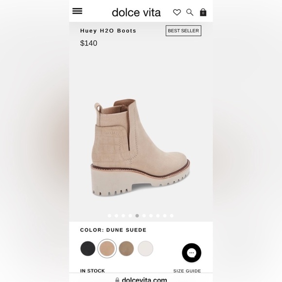 New Dolce Vita waterproof “Dune” tan suede H2O boots Size 6.5 Waterproof - Picture 7 of 10
